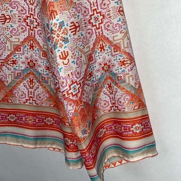 Altar’d State cut out back Aztec geometric blouse long sleeve top size Small EUC - Picture 2 of 5